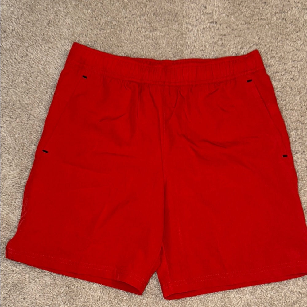 Kids Red Athletic Shorts